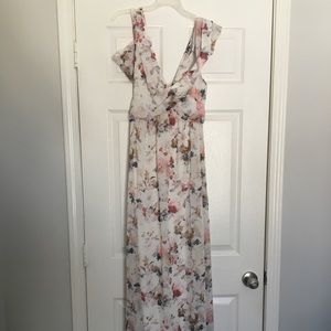 Boutique white floral dress